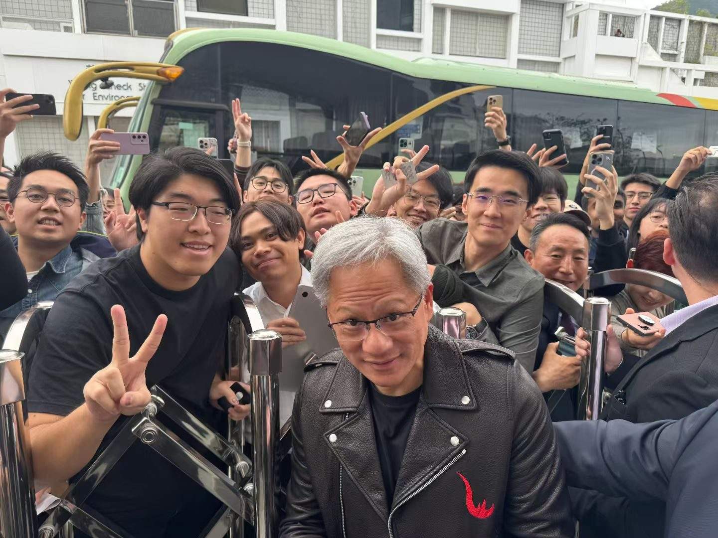 Photo with Jensen Huang